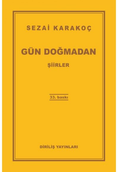 Gün Doğmadan