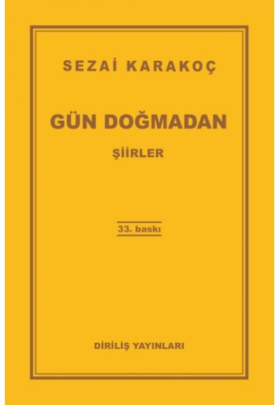 Gün Doğmadan