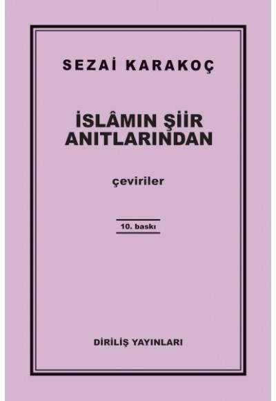 İslamın Şiir Anıtlarından
