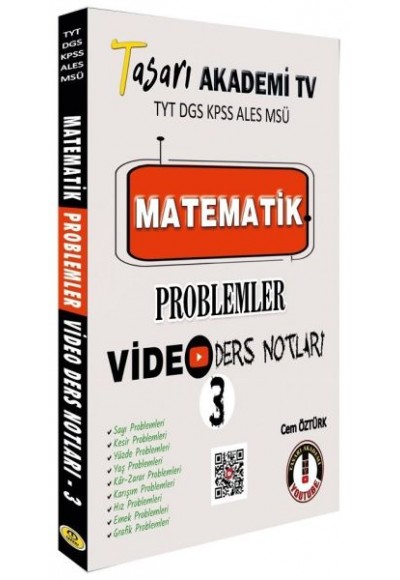 Tasarı Matematik Problemler Video Ders Notları 3