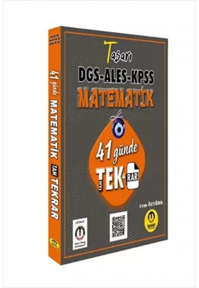 Tasarı Matematik 41 Günde DGS ALES KPSS Tekrar