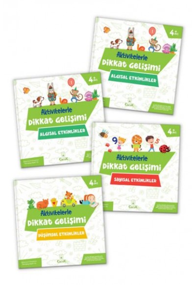 Aktivitelerle Dikkat Gelişimi Serisi (4 Kitap)