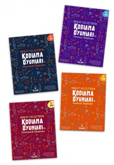 Dikkat Geliştiren Kodlama Oyunları Serisi (4 Kitap)