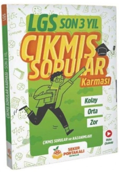 Şeker Portakalı Yayıncılık 8. Sınıf LGS Son 3 Yıl Çıkmış Sorular Karması