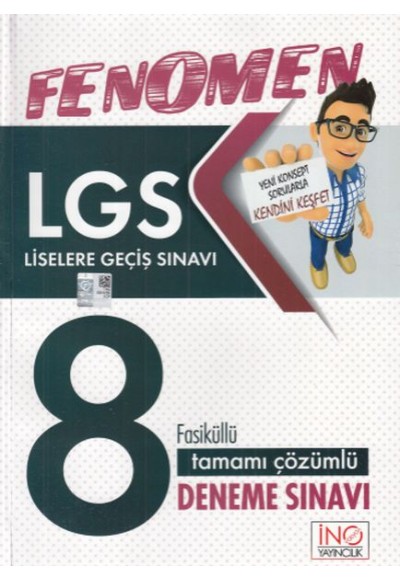 İnovasyon LGS Fenomen Tamamı Çözümlü 8 Deneme Sınavı (Yeni)