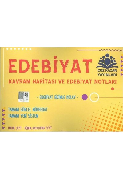 Çöz Kazan Edebiyat Kavram Haritası ve Notları (Yeni)