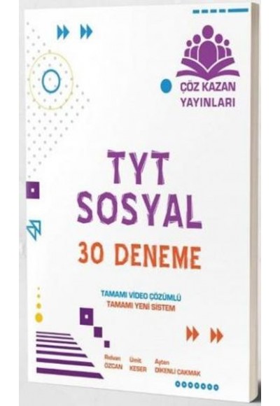 Çöz Kazan TYT Sosyal Bilimler 30 lu Deneme Sınavı (Yeni)