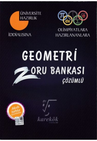 Karekök İddalısına Olimpiyatlara Hazırlananlara Geometri Çözümlü Zoru Bankası (Yeni)