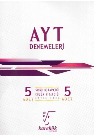 Karekök AYT 5'li Denemeleri (Yeni)