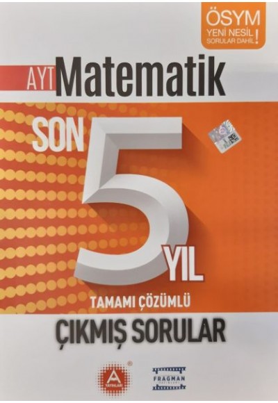 A Yayınları YKS AYT Matematik Son 5 Yıl Çıkmış Sorular Çözümlü