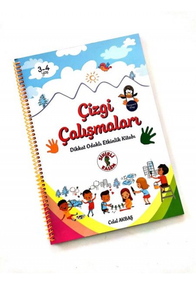 Çizgi Çalışmaları - Dikkat Odaklı Etkinlik Kitabı