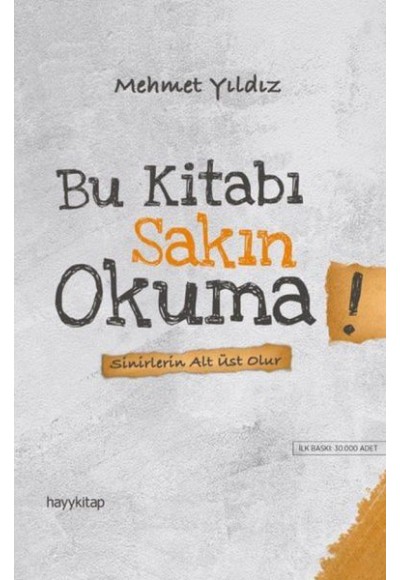 Bu Kitabı Sakın Okuma! - Sinirlerin Alt Üst Olur