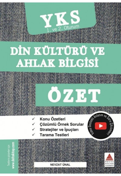 Delta TYT AYT Din Kültürü ve Ahlak Bilgisi Özet YKS 1. ve 2. Oturum (Yeni)