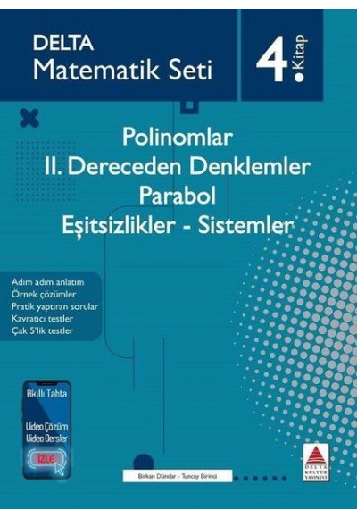 Matematik Seti 4.Kitap - Polinomlar-2. Dereceden Denklemler - Parabol - Eşitsizlikler - Sistemler