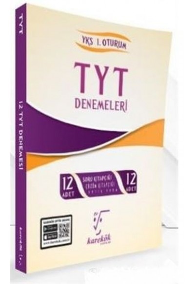 Karekök 2020 TYT 12'li Çözümlü Deneme Seti (Yeni)