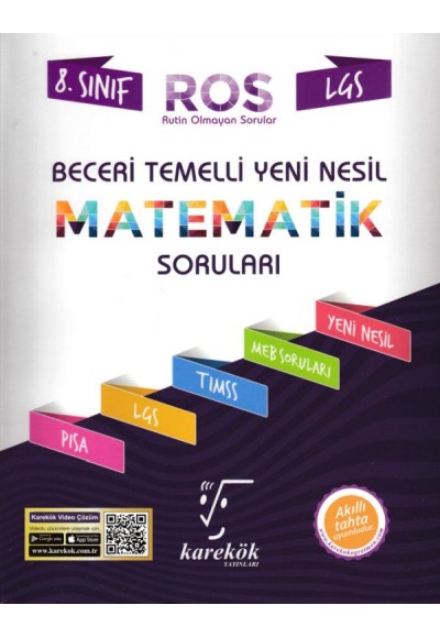 Karekök 8. Sınıf LGS Beceri Temelli Yeni Nesil Matematik Soruları (Yeni)