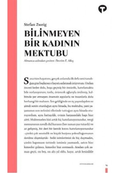 Bilinmeyen Bir Kadının Mektubu