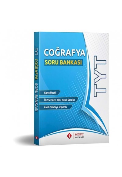 Sonuç TYT Coğrafya Soru Bankası Kazanım Merkezli Soru Kitapıçğı (Yeni)