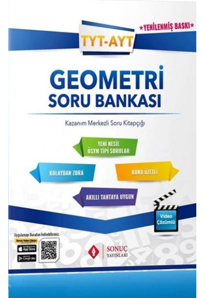 Sonuç 2022 TYT AYT Geometri Soru Bankası