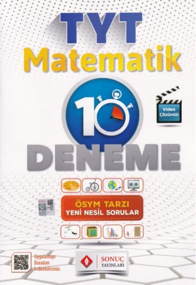 Sonuç TYT Matematik Video Çözümlü 10 Deneme Karekodlu