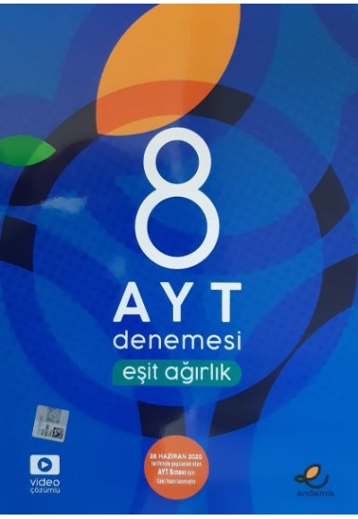 Endemik AYT Eşit Ağırlık 8 Denemesi (Yeni)