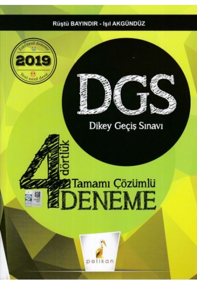 Pelikan 2019 DGS Dört Dörtlük 4 Deneme