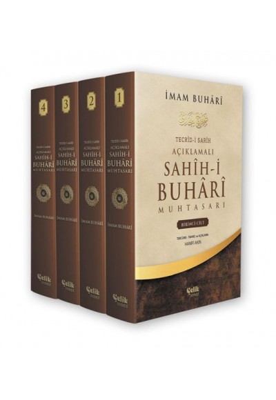 Tecrid-i Sarih Açıklamalı Sahih-i Buhari Muhtasarı - 4 Cilt Takım