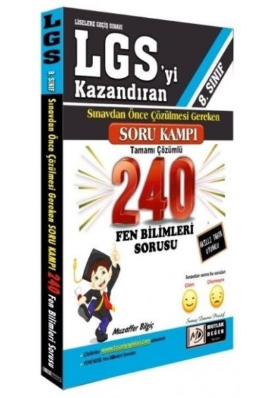 Mutlak Değer LGS Öncesi Çözülmesi Gereken 240 Fen Bilimleri Soru Kampı (Yeni)