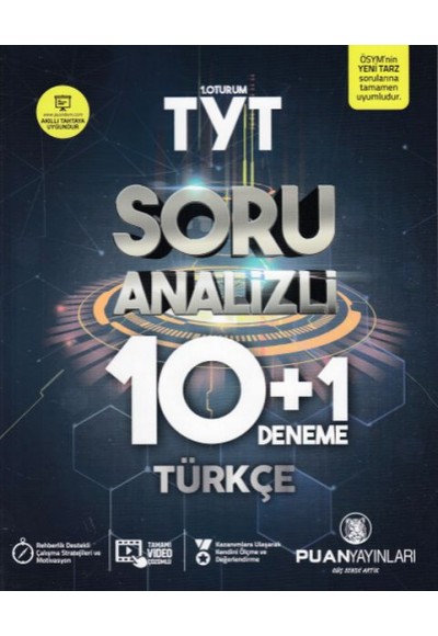 Puan TYT 1. Oturum Türkçe Soru Analizli 10 + 1 (Yeni)