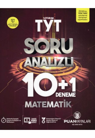 Puan TYT Matematik Soru Analizli 10 + 1 Deneme (Yeni)