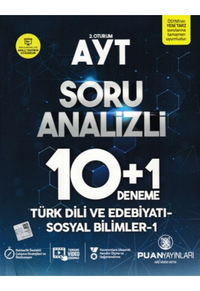 Puan AYT 2. Oturum Soru Analizli 10+1 Deneme (Yeni)