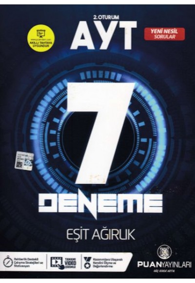 Puan AYT 2. Oturum AYT 7 Deneme Eşit Ağırlık (Yeni)