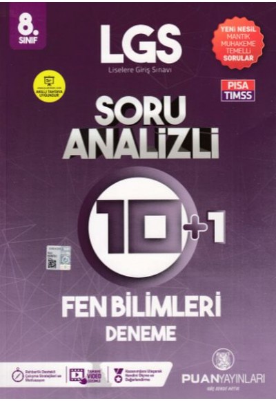 Puan 8. Sınıf LGS Fen Bilimleri Soru Analizli 10+1 Deneme (Yeni)