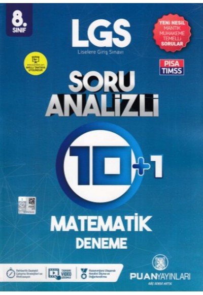 Puan 8. Sınıf LGS Matematik Soru Analizli 10+1 Deneme(Yeni)