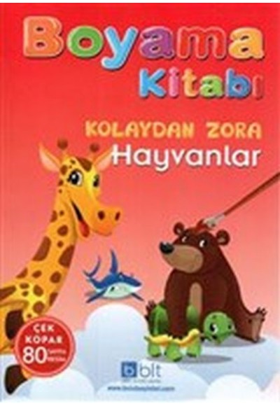 Kolaydan Zora Boyama Kitabı Hayvanlar