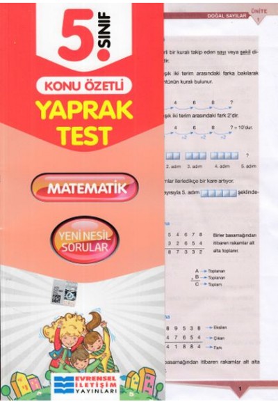 Evrensel 5. Sınıf Matematik Konu Özetli Yaprak Test (Yeni)