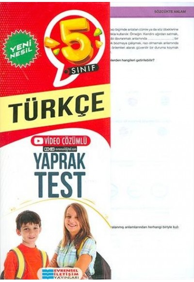 Evrensel İletişim 5. Sınıf Türkçe Yeni Nesil Video Çözümlü Yaprak Test