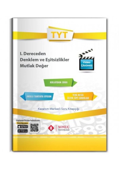 Sonuç TYT I. Dereceden Denklem ve Eşitsizlikler - Mutlak Değer (Yeni)