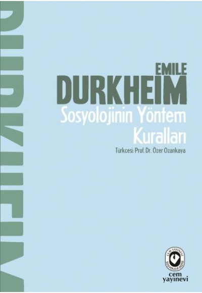 Sosyolojinin Yöntem Kuralları