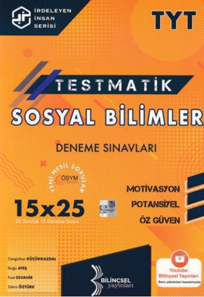 Bilinçsel 2021 TYT Testmatik Sosyal Bilimler Deneme Sınavları