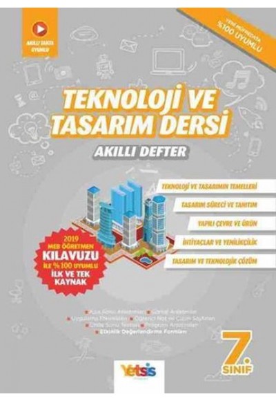 Yetsis Yayınları 7. Sınıf Teknoloji ve Tasarım Dersi Akıllı Defter