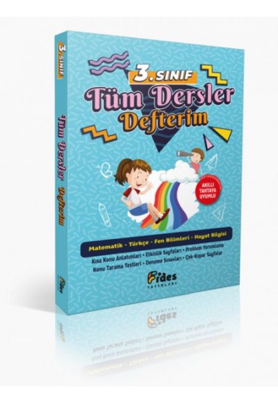 Fides 3.Sınıf Tüm Dersler Başarı Defterim