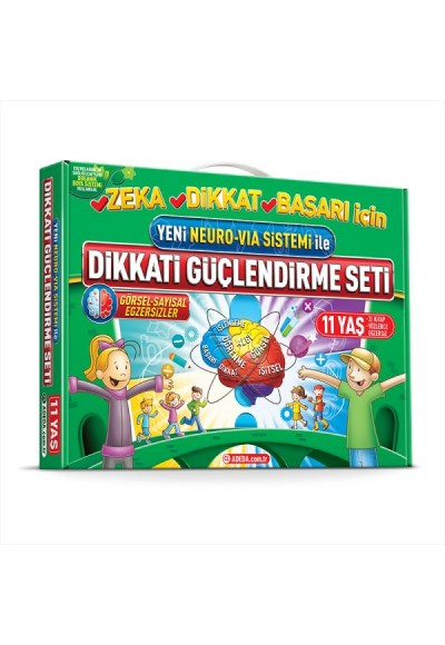 Dikkati Güçlendirme Seti - 5. Sınıf – 11 Yaş-Neuro-Via