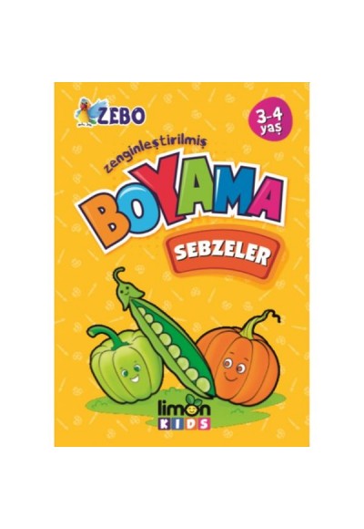 Zenginleştirilmiş Boyama Sebzeler 3-4 Yaş