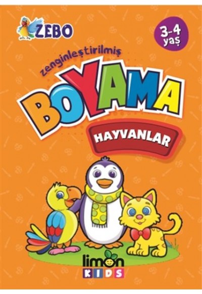 Zenginleştirilmiş Boyama - Hayvanlar 3-4 Yaş