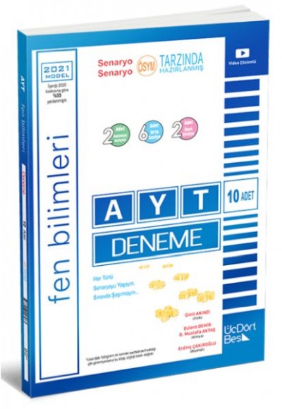Üç Dört Beş 2021 AYT 10 lu Fen Bilimleri Denemesi