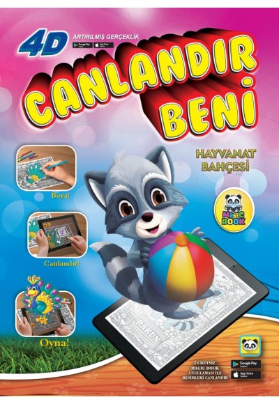 Canlandır Beni - Hayvanat Bahçesi Sihirli Boyama Kitabı