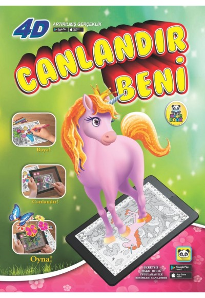Canlandır Beni - Kız Sihirli Boyama Kitabı