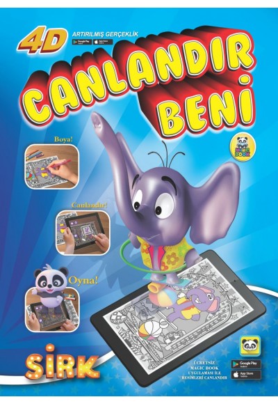 Canlandır Beni - Sirk Sihirli Boyama Kitabı