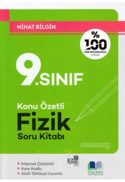 Nihat Bilgin 9. Sınıf Fizik Konu Özetli Soru Kitabı (Yeni)